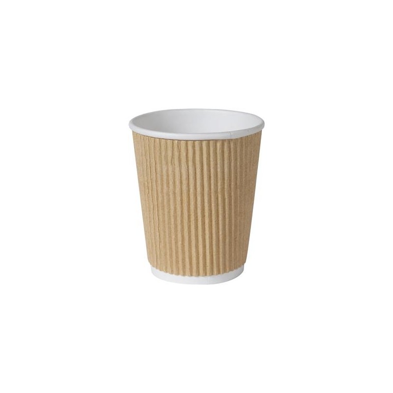 Pappersmugg 25/fp Duni Ecoecho Tripple Wall Brun 24cl