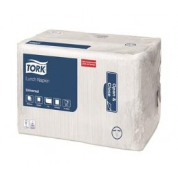 Servett Tork 1-lag Vit 33x33cm
