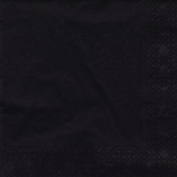 Servett 3-lag Svart 40x40cm