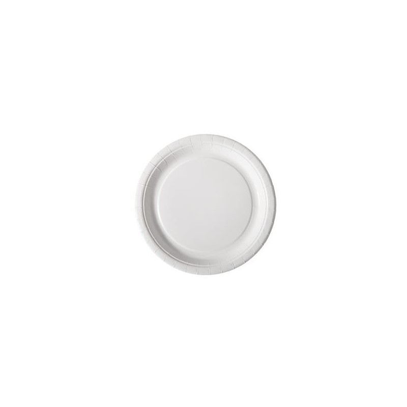 Papperstallrik 100 st/fp Duni Flat Belagd vit 22cm 4 fp/krt