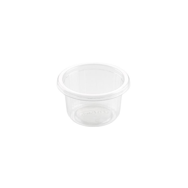 Plastbägare 50/fp Rund Duni Fixpack PET Klar Ø80x46mm 110ml 20 fp/krt