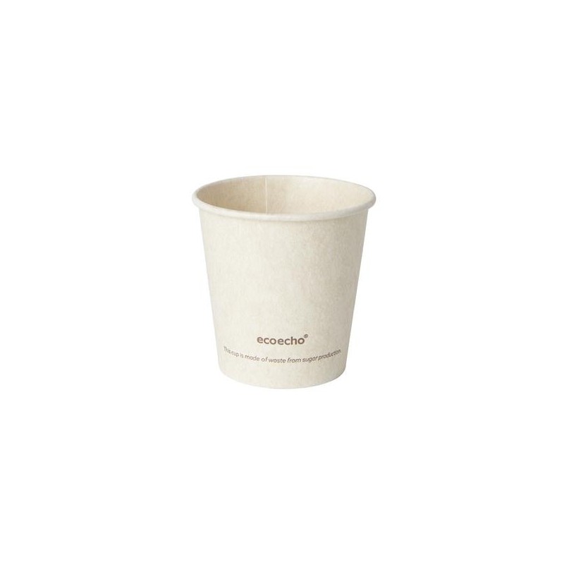 Pappersmugg 50/fp Duni Sweet Cup Bagasse/PLA Natur 12cl