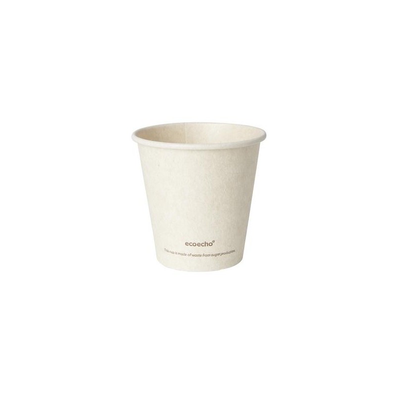 Pappersmugg 50/fp Duni Sweet Cup Bagasse/PLA Natur 18cl