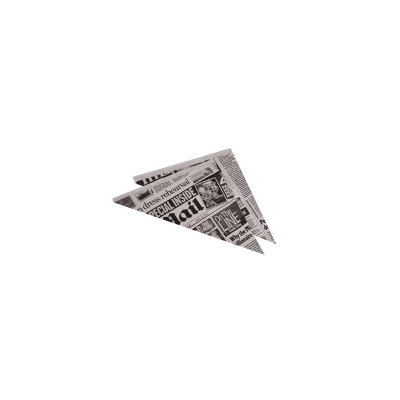 Strut 1000/fp Tidningstryck Fish & Chips 260x180x180mm