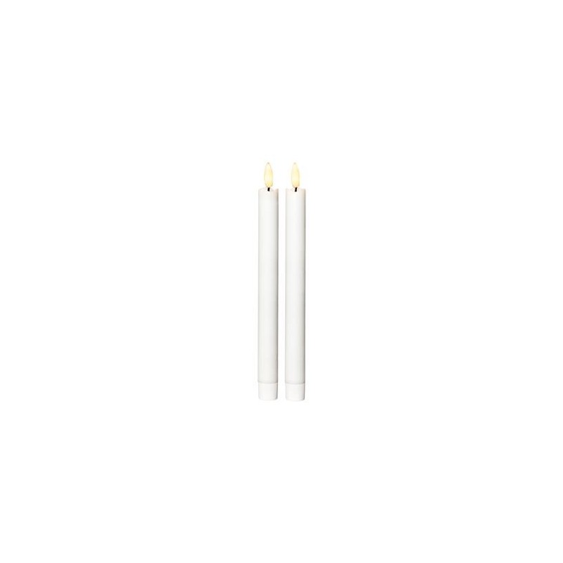 Antikljus LED Flamme 2-pack vit