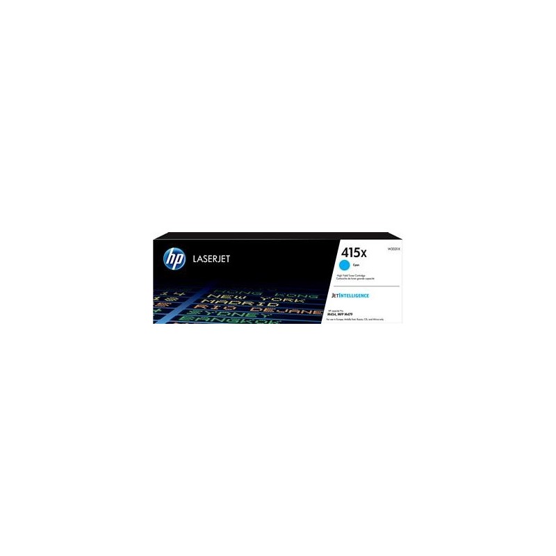 Lasertoner HP 415X 6000sid W2031X Cyan
