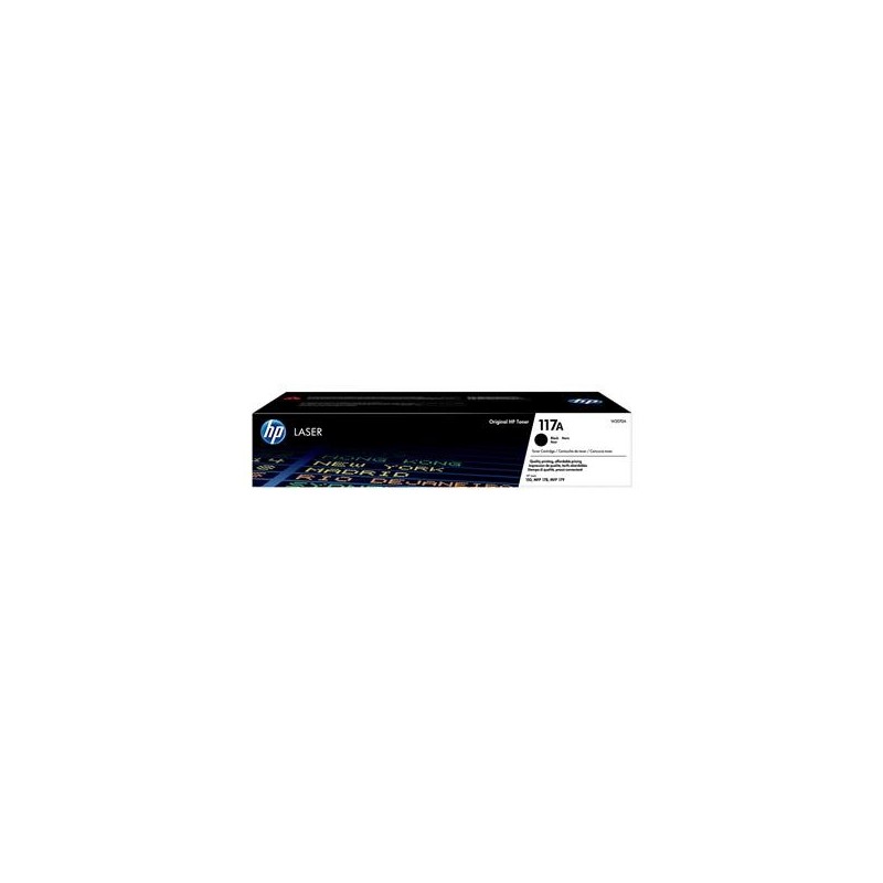 Lasertoner HP 117A 1000sid W2070A Svart
