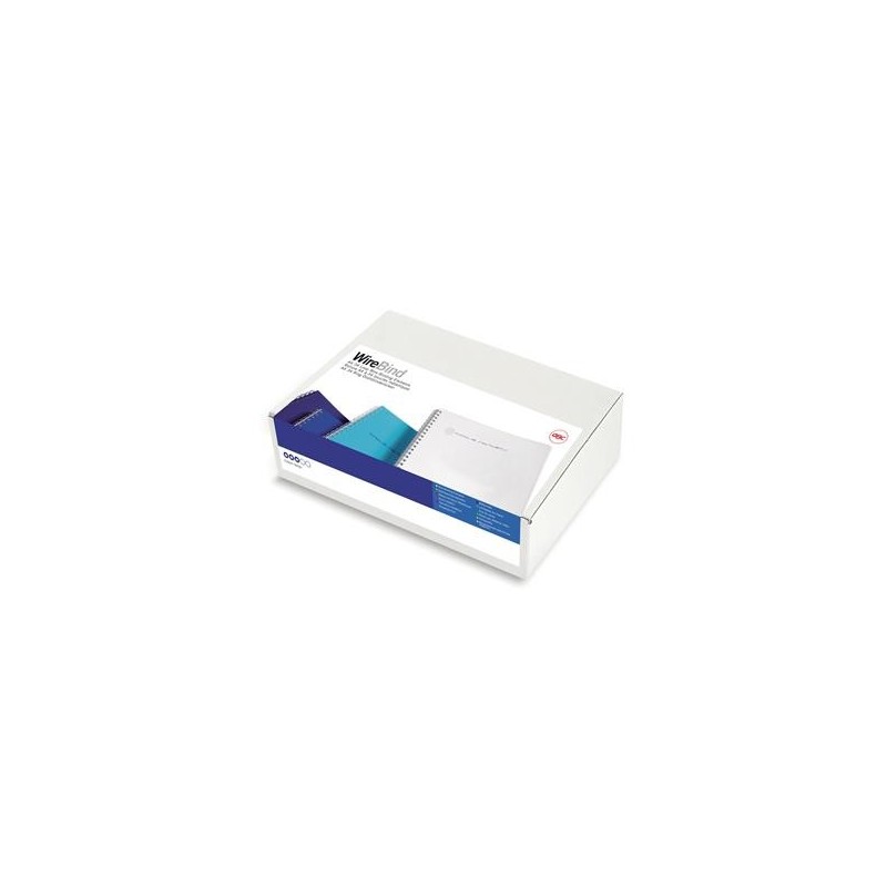 Wirespiral GBC WireBind 3:1 8mm vit A4 100 st/fp