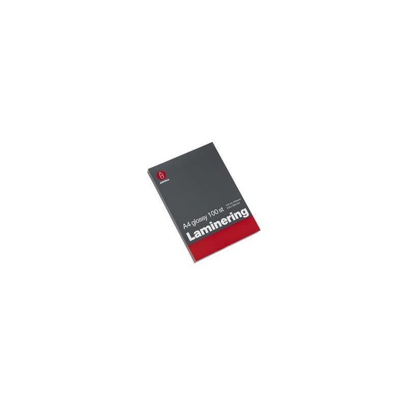 Lamineringsficka 100/fp AllOffice Hi-Speed Glossy 2x100mic A4