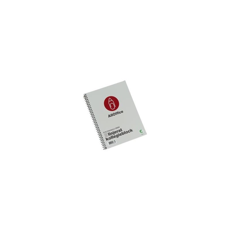 Kollegieblock Linjerat 70 Blad A5 70g 5 st/fp