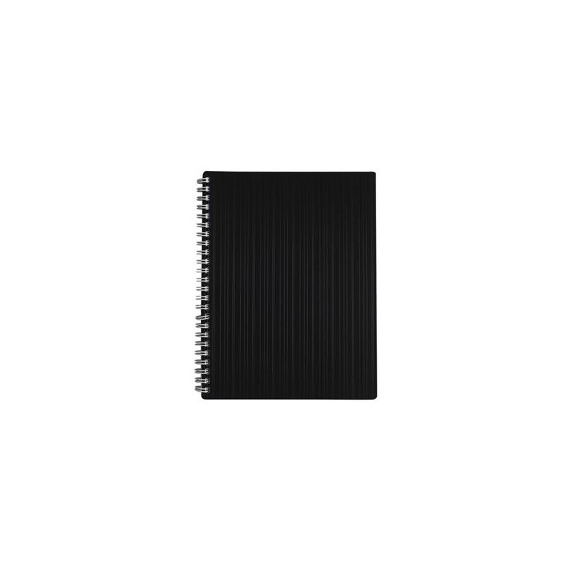 Kollegieblock Barcode PP Linjerat Svart A4 70g 5/fp