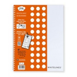 Kollegieblock 6/fp WhiteLines 60 blad Dotes 80 g FSC A4