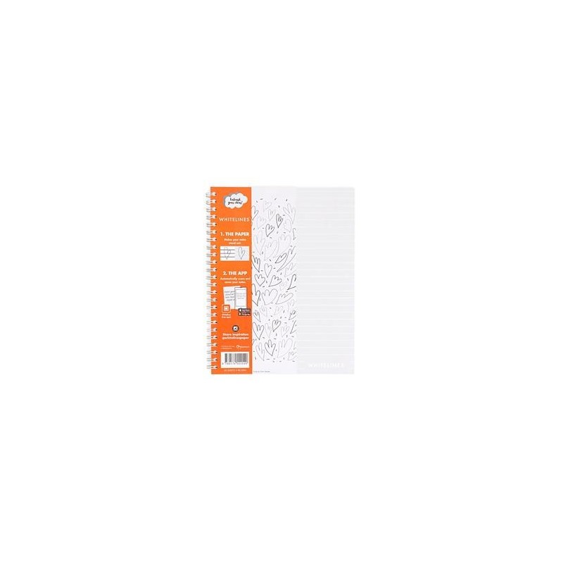 Kollegieblock 6/fp WhiteLines Linjerat 60 Blad A5 70g