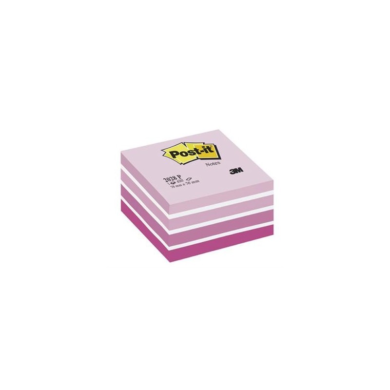 Notiskub Post-it Fresh pink 76x76mm 12/krt