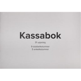 Kassabok 9 Dubbel- / 5...