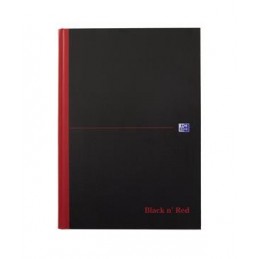 Anteckningsbok Oxford A4 5 st/fp Black n' Red Linjerad Svart A4