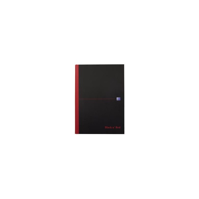 Anteckningsbok Oxford A4 5 st/fp Black n' Red Linjerad Svart A4