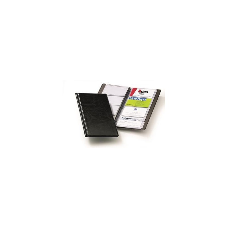 Visitkortsbok Durable 96 kort Svart 253x115mm