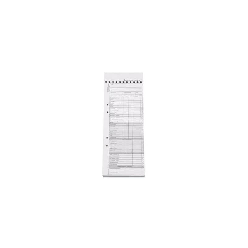 Blankett Lönespecifikation Med 2 Kopior 105x260mm