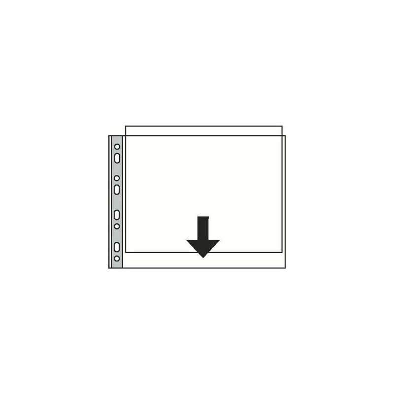 Plastficka 50 st/fp PP 0,075mm präglad A3L