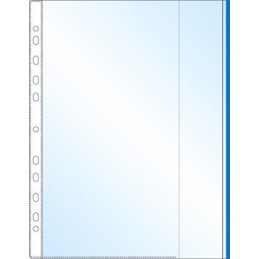 Mappficka PP 0,12mm blå A4