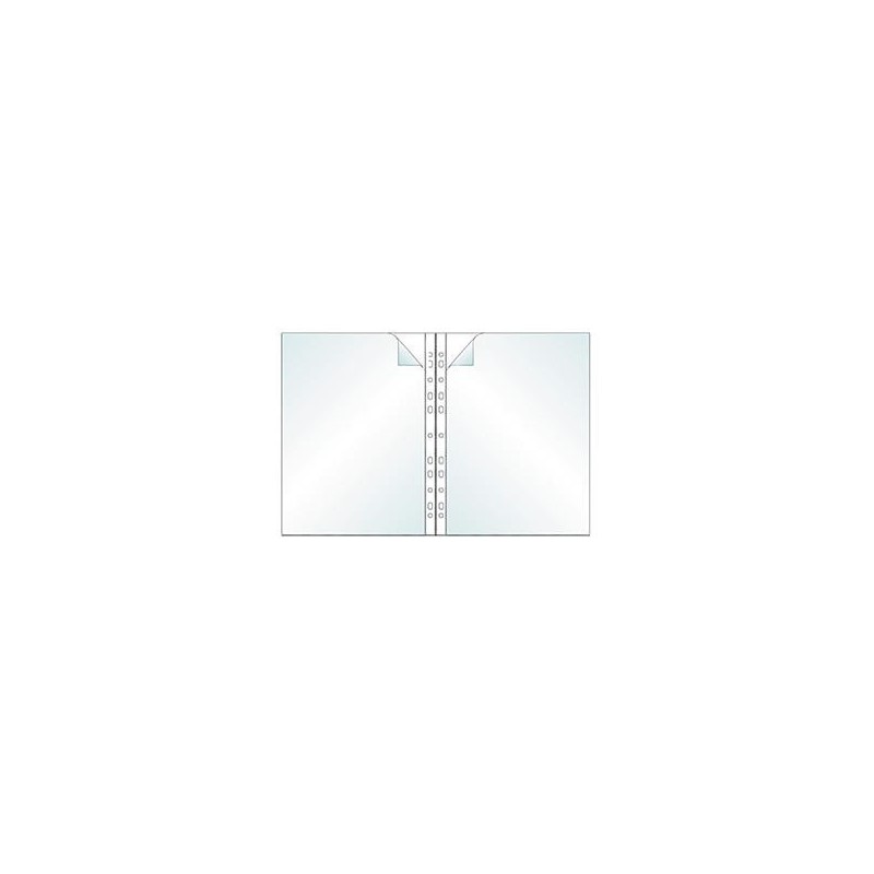 Plastficka 25 st/fp PP A4 dubbel/omslag 0,17 transp 25/fp