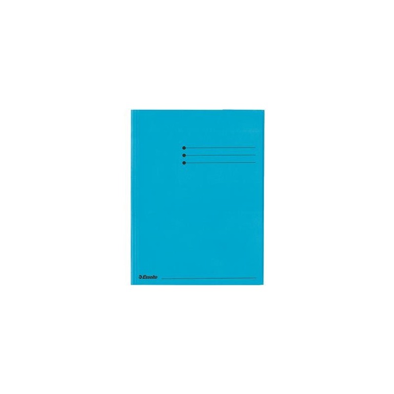 Kartongmapp 3-klaff blå A4 25 st/fp