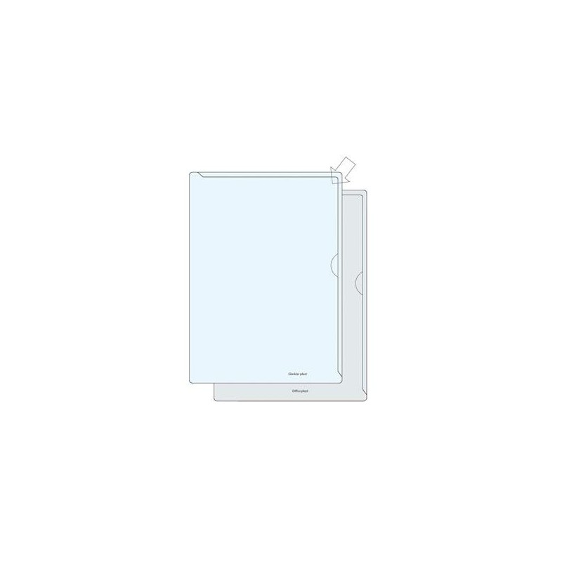 Aktmapp PVC 0,12mm klar A4 100/fp