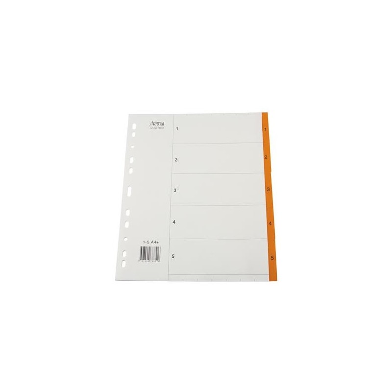 Pärmregister Plus flikförstärkta 1-5 A4+ 20 st/fp
