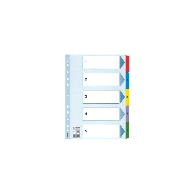 Pärmregister Esselte Mylar 1-5 A4 20 st/fp