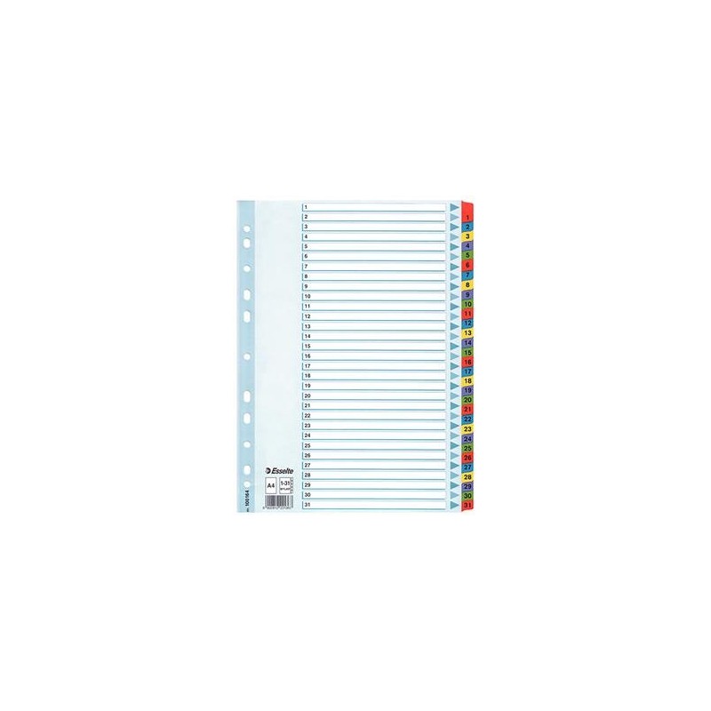 Pärmregister Esselte Mylar 1-31 A4 10 st/fp