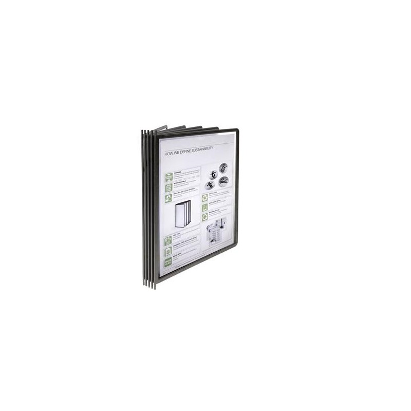 Panel Durable Sherpa med Pin svart A4