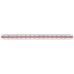 Skallinjal M+R f 1:2,5 30 cm