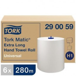 Pappershandduk Tork H1 Matic Uni 1-lg 210mm x 280m 6/fp