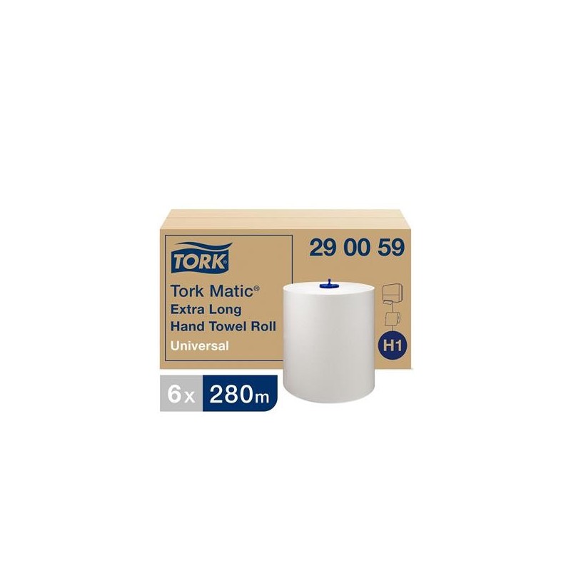 Pappershandduk Tork H1 Matic Uni 1-lg 210mm x 280m 6/fp