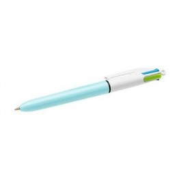 Kulspetspenna 12/fp Bic Fun 4-färg Lila/Rosa/Turkos/Lime