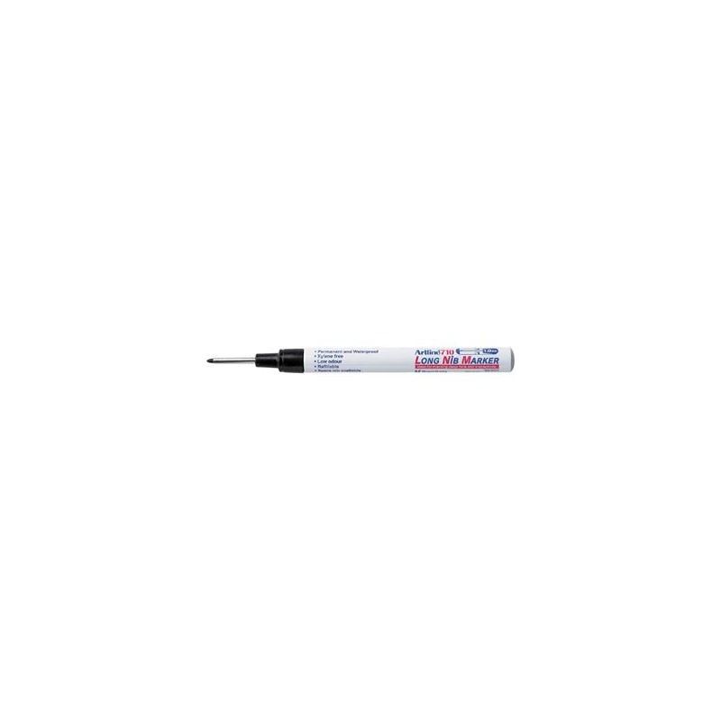 Märkpenna Artline Long Nib 710 svart 12/fp