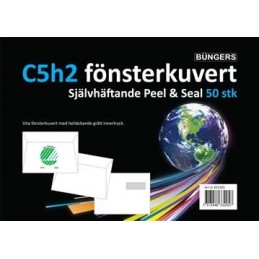 Kuvert H2 Stripseal C5 90g 50 st/fp