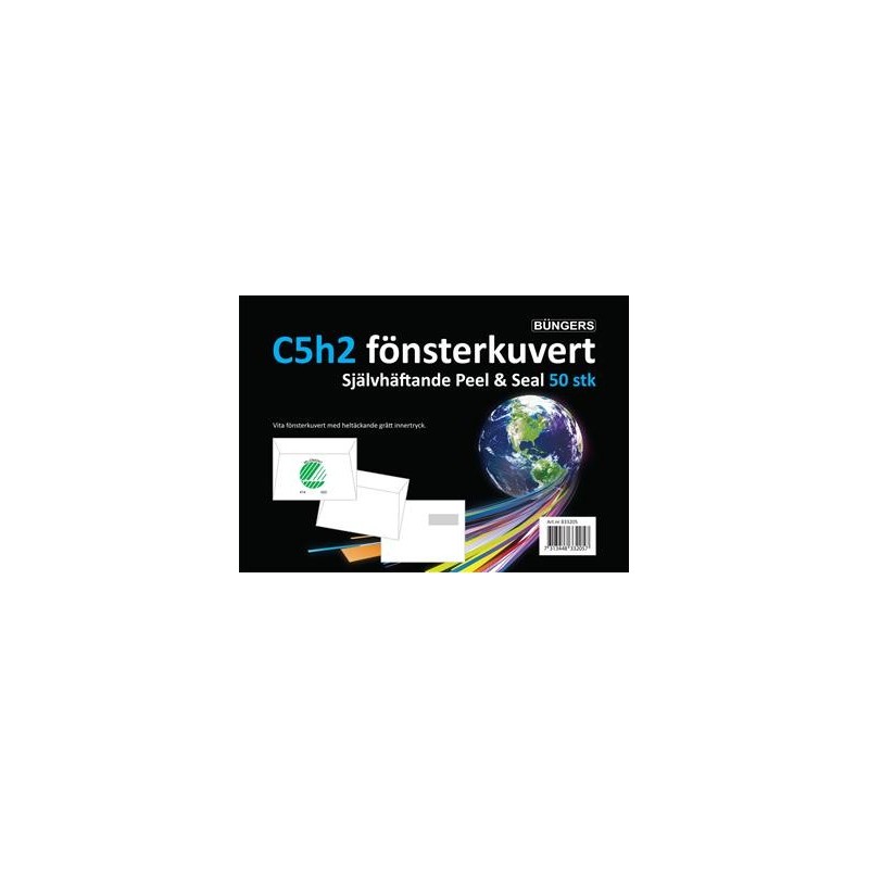 Kuvert H2 Stripseal C5 90g 50 st/fp