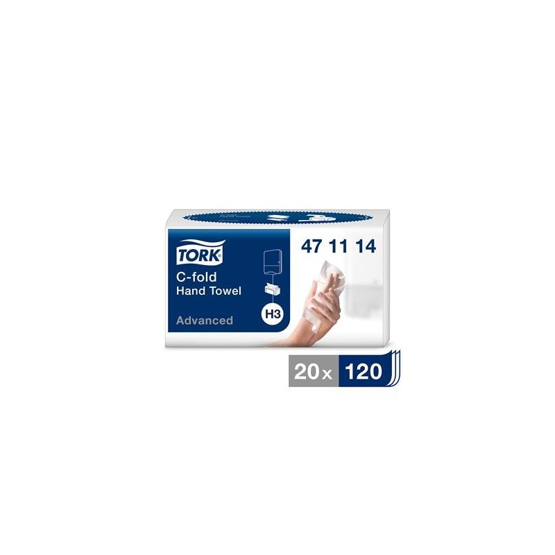 Pappershandduk Tork H3 Adv 2-lg 240x275mm 2400/fp