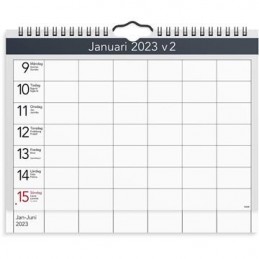 Väggkalender Burde 1715 Väggagenda 2025 A4