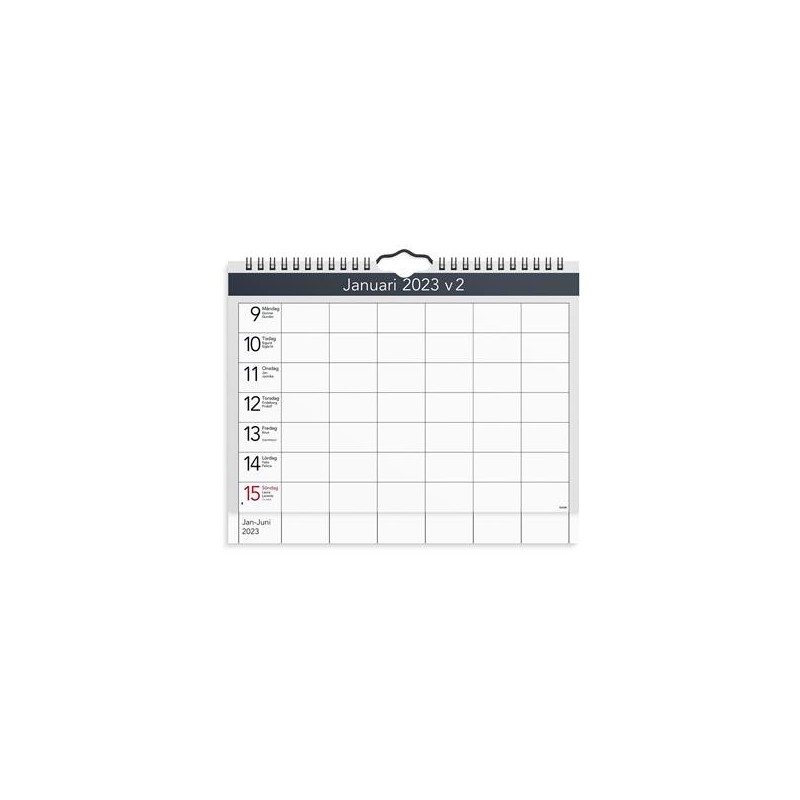 Väggkalender Burde 1715 Väggagenda 2025 A4