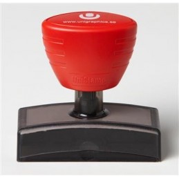 Stämpel Unistamp svart 52x33mm