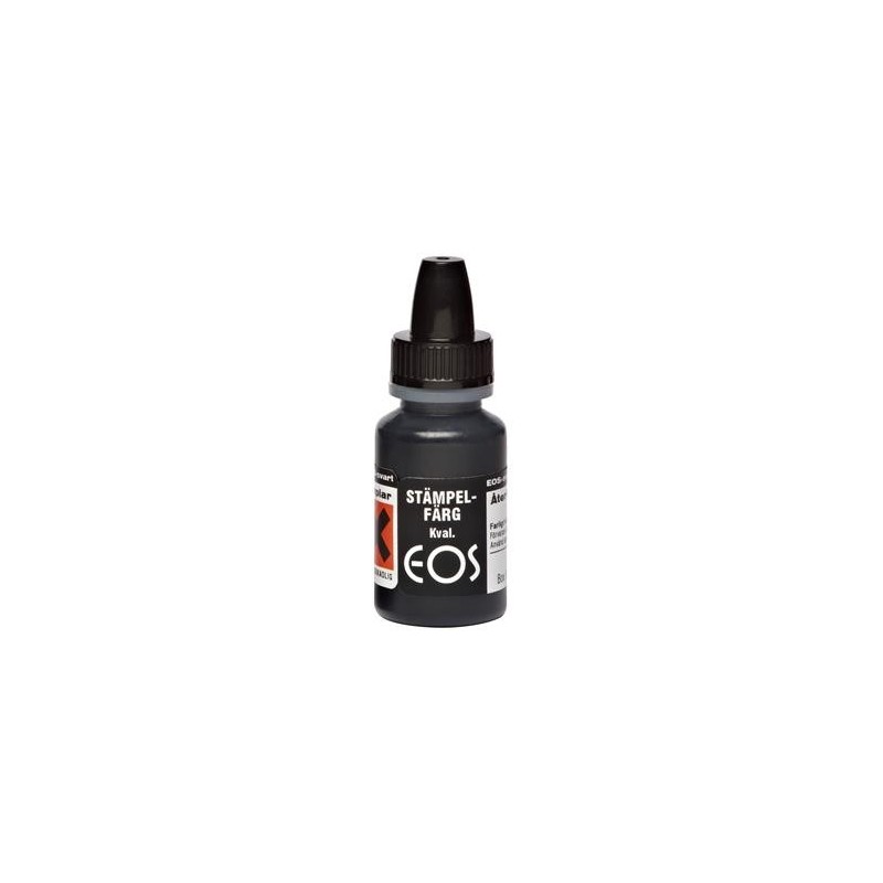 Stämpelfärg EOS återinfärgning svart 10 ml