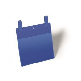 Plastficka 50 st/fp med fästband Durable Blå A5L