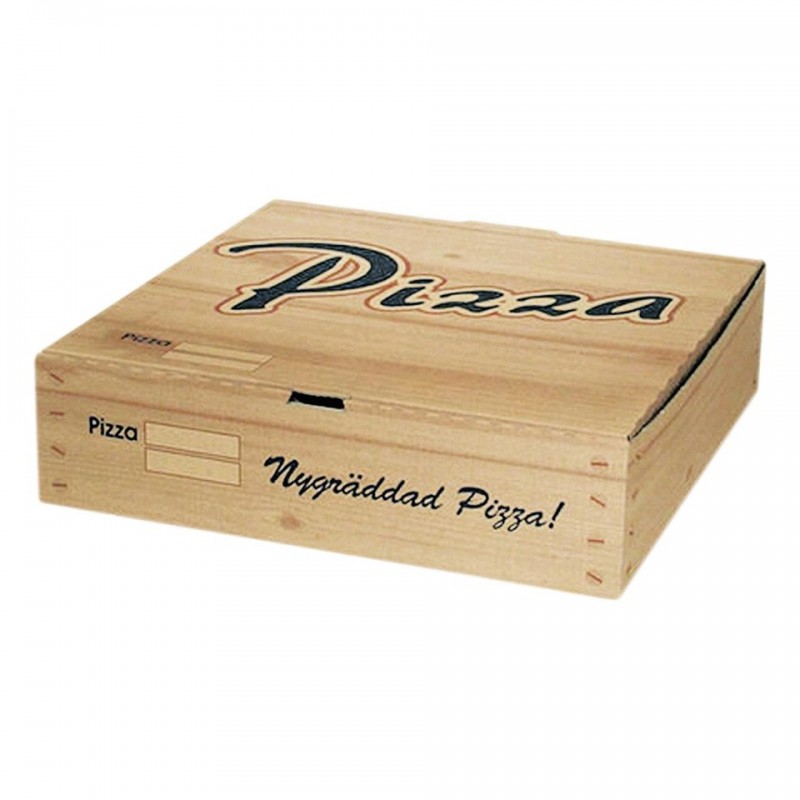 Pizzakartong Well Tryckt Nygräddad 280x280x80mm 150 st/krt