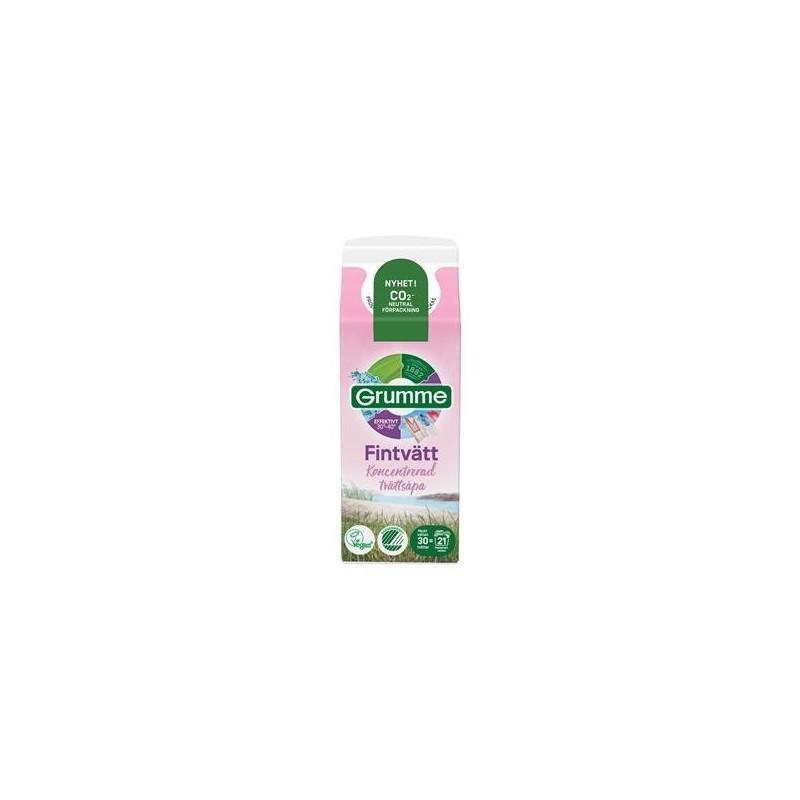 Tvättmedel Grumme Flytande Fintvätt 750ml 8/krt