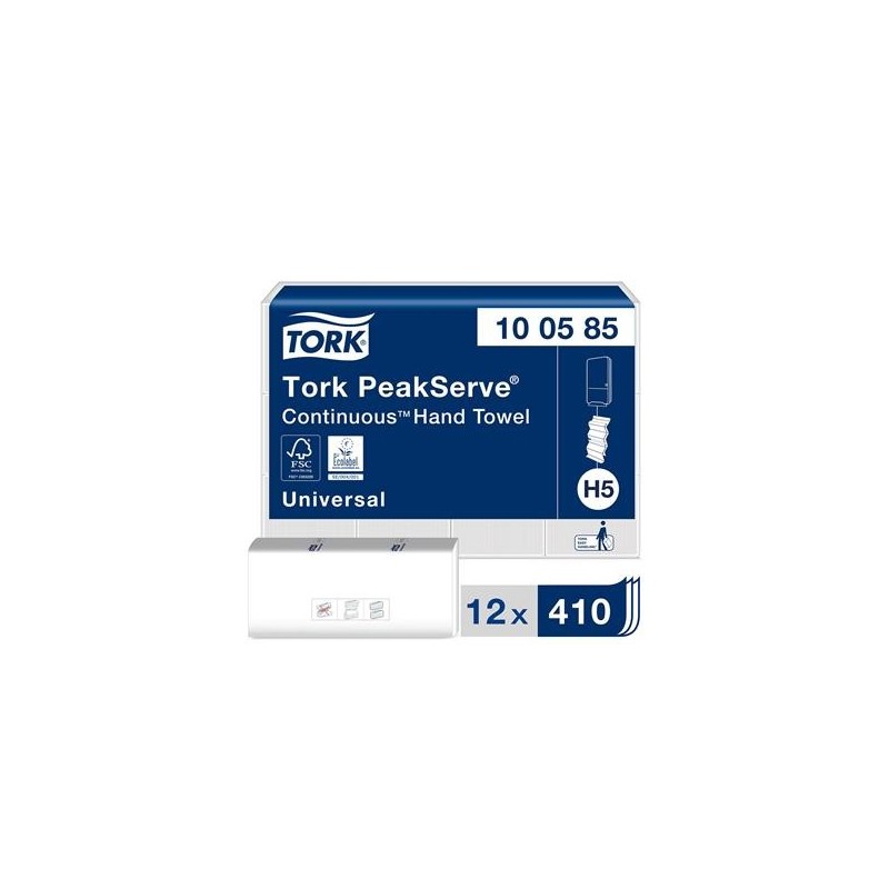 Pappershandduk Tork H5 PeakServe Uni 4920 st/fp 1-lg 201x225mm