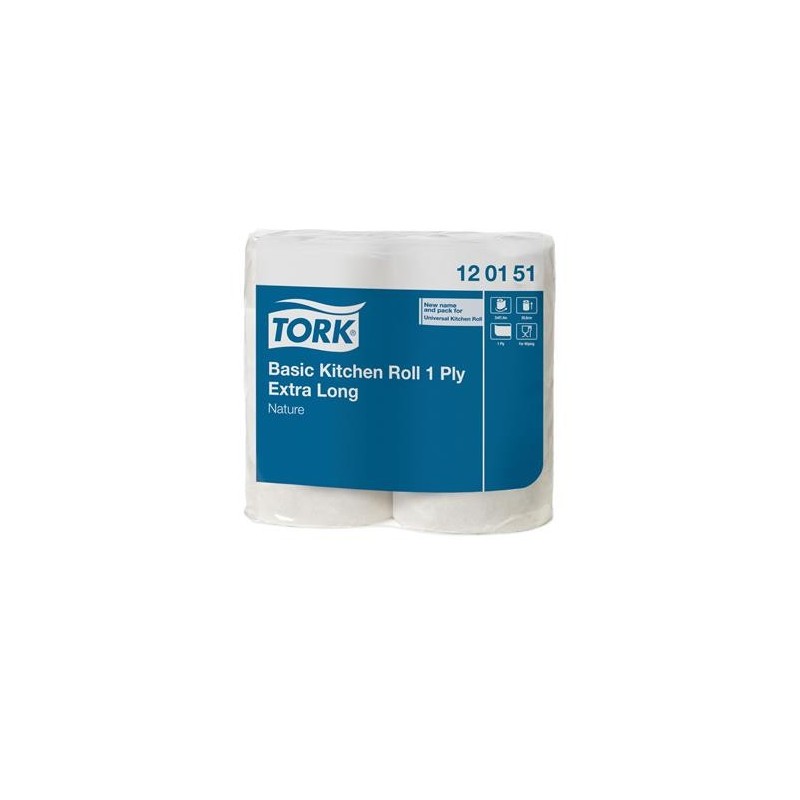 Hushållspapper Tork Universal Basic 14 rlr/fp 1-lg ofärgad 96m/rulle