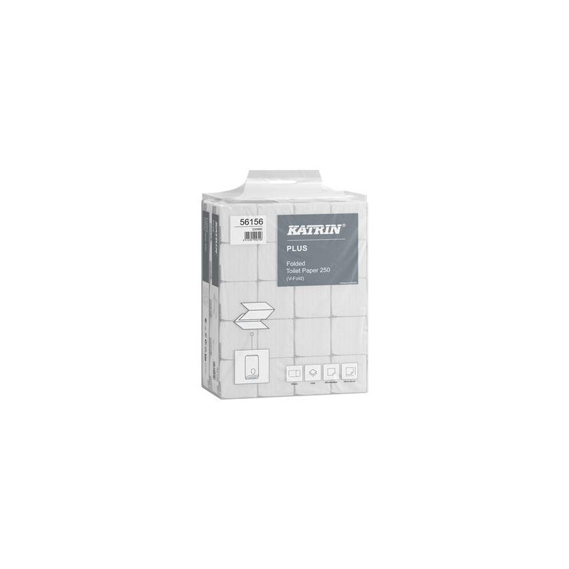 Toalettpapper Katrin Plus Bulk Vit 10000 Ark 10x22cm